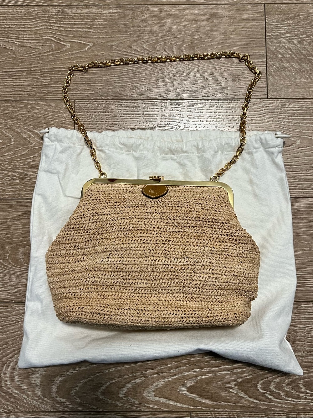 Mark Cross Susanna Raffia Pouch